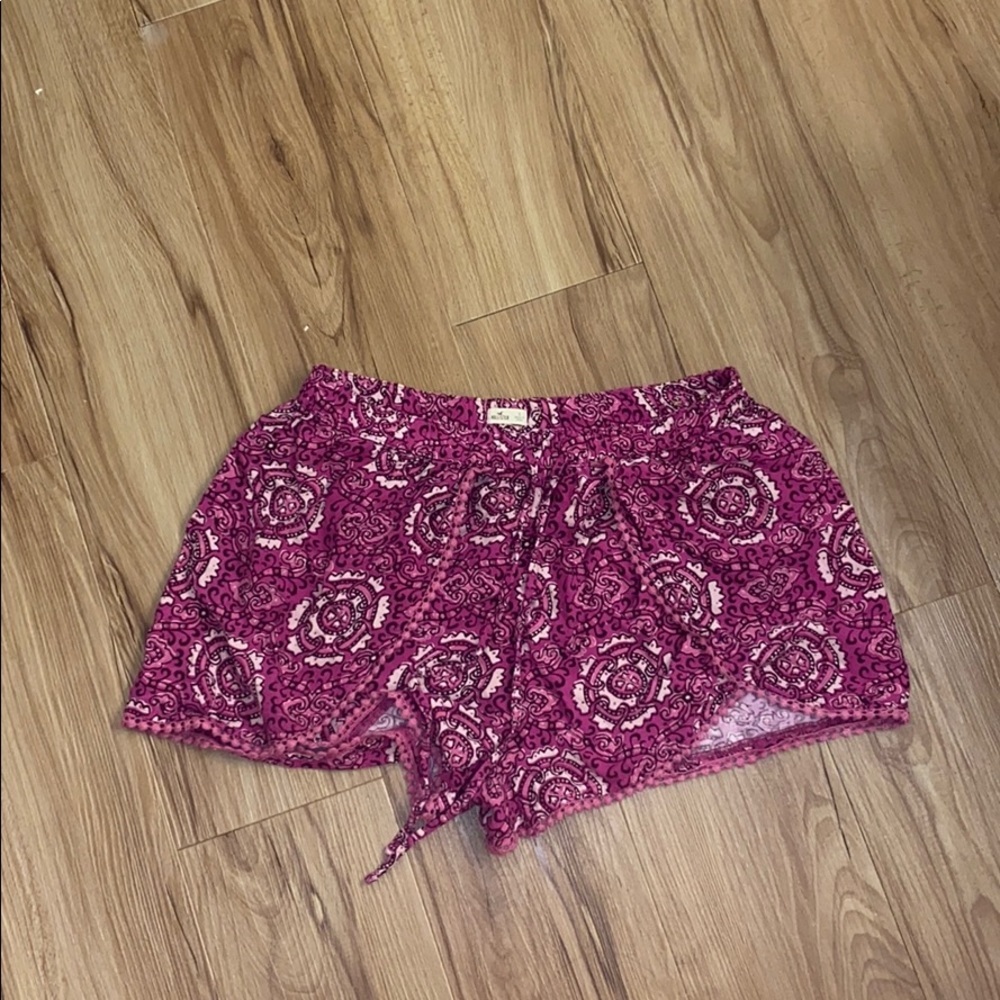Pink Hollister shorts.